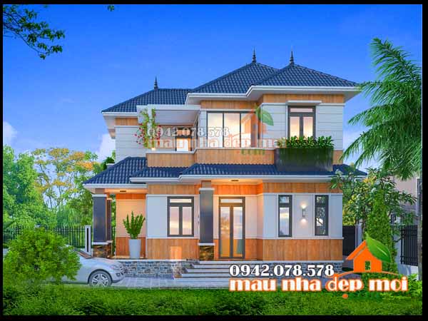 mau biet thu 2 tang mini