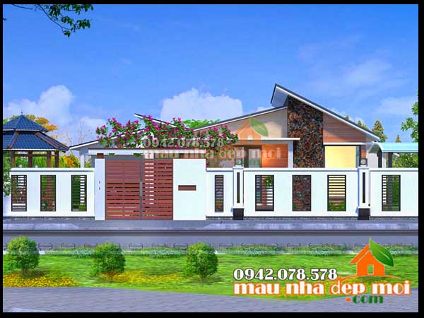 nha cap 4 mai lech hien dai