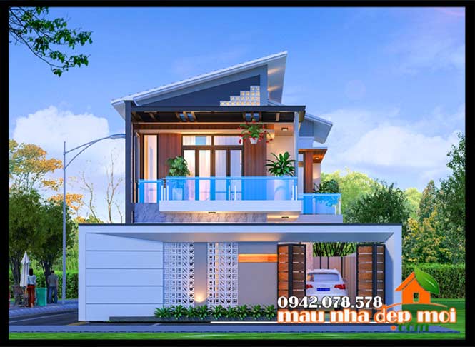 Biệt thự 2 tầng hiện đại đẹp 