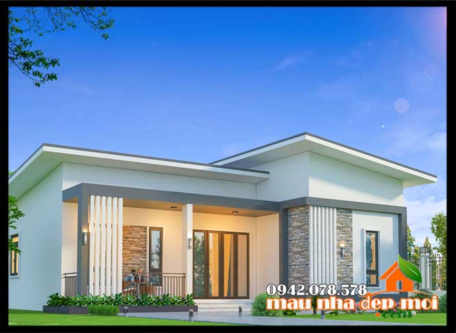 Mẫu nhà cấp 4 đẹp ở quê 140m2