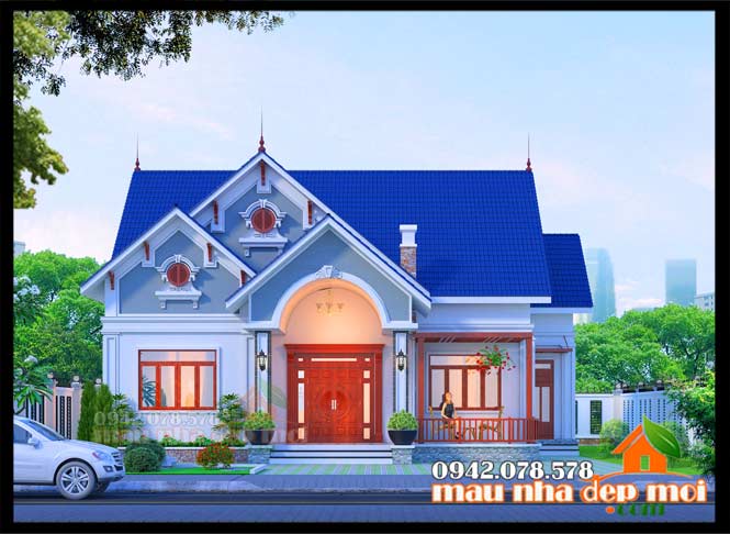 Mẫu biệt thự vườn kiến trúc mái Thái đẹp